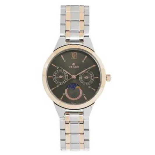 TITAN Workwear Watch with Analog Moon Phase Function 2590KM02(DH186)