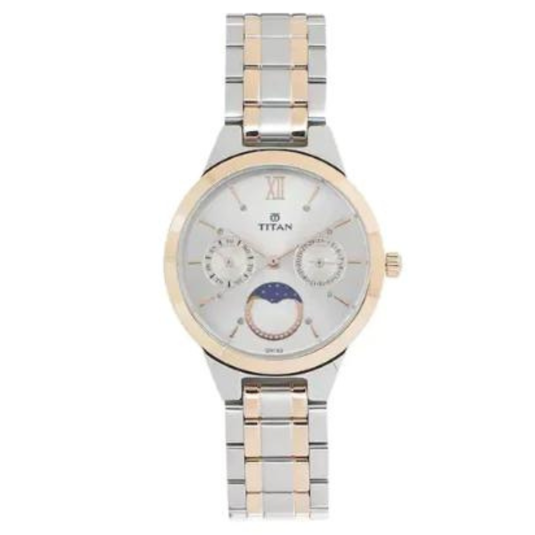 TITAN Workwear Watch with Analog Moon Phase Function 2590KM01(DH183)