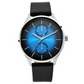 TITAN Evoke Gradient Blue Dial Black Leather Strap Watch NQ1833SL03