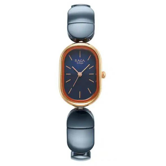 Titan Raga Ceramics Blue Dial Ceramic Strap 95147KD01 / NS95147KD01