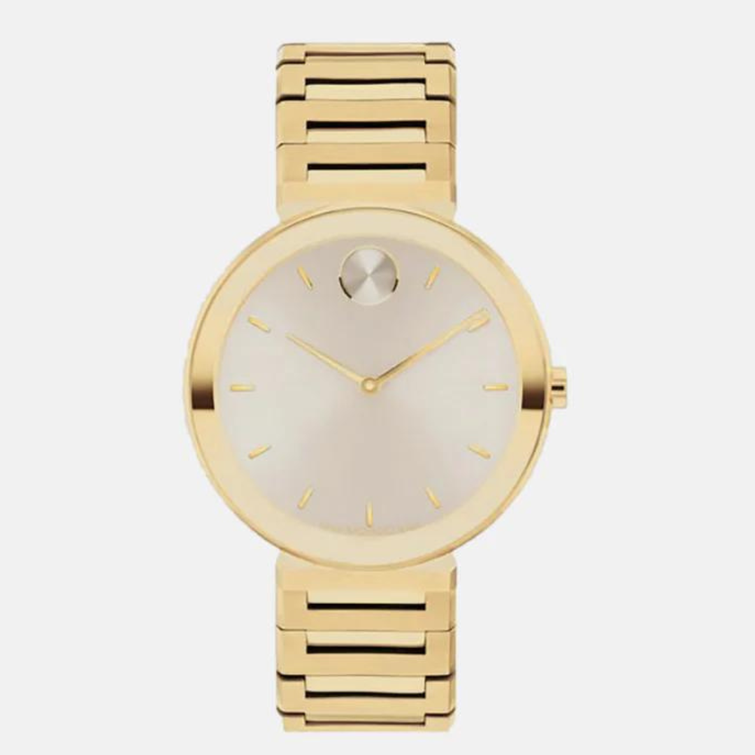 MOVADO  Bold Female Male Silver Analog Stainless Steel Watch 3601088