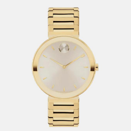 MOVADO  Bold Female Male Silver Analog Stainless Steel Watch 3601088