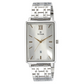 Titan White Dial Two Toned Stainless Steel Strap Watch Nk1738sm01 (Dg389)