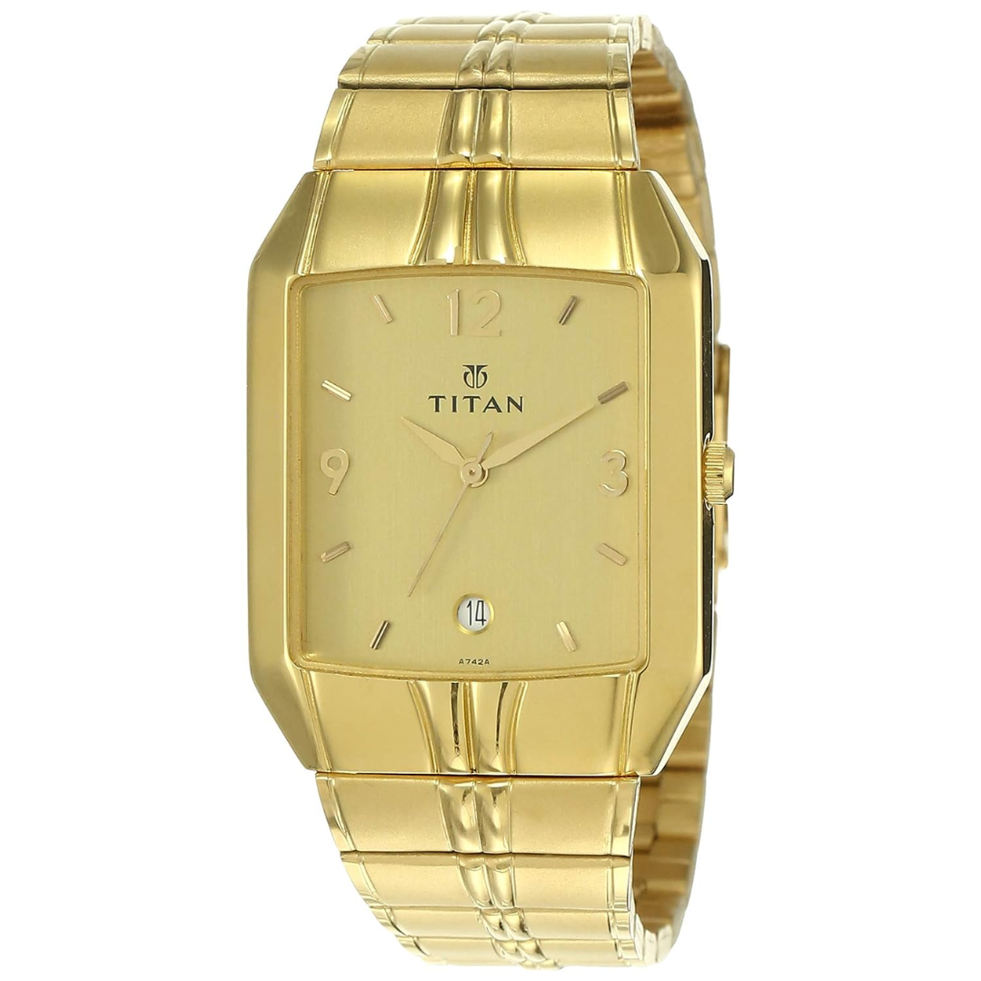 Golden Dial Golden Metal Strap Watch NN9264YM02 (A742A)