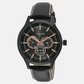 TIMEX  Male Black Analog Leather Watch TW000T143