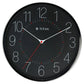 Titan Metallic Black Wall Clock with Slim Hands - 30 cm x 30 cm (Medium) NSW0007MA01A