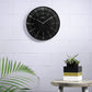 Contemporary Black Wall Clock with Domed Glass - 27 cm x 27 cm (Small) W0010PA01