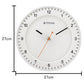 Titan Contemporary White Wall Clock with Domed Glass and Silent Sweep 27 x 27 cm (Small) W0010PA04