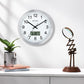 Metallic Wall Clock with Digital Display - 30 cm x 30 cm (Medium)  W0021MC03A