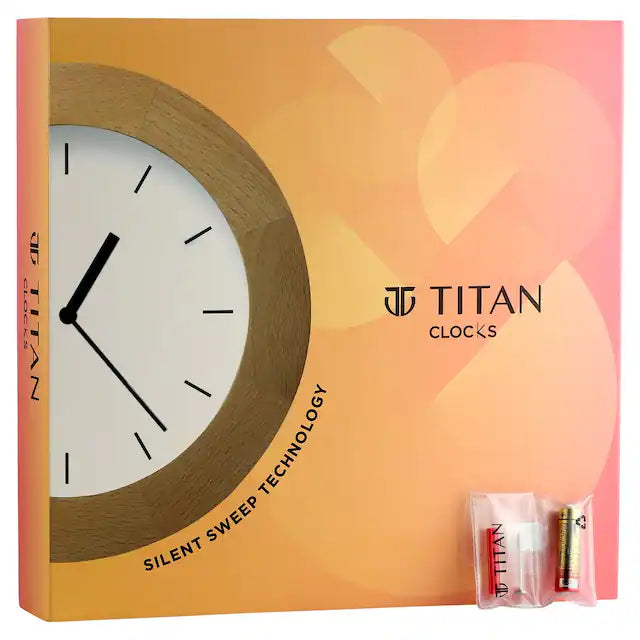 TITAN Classic White Dial Color Silent Sweep Technology - 30 cm X 30 cm (Medium) W0021MC04