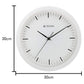 Titan Contemporary White Wall Clock with Silent Sweep Technology 30 cm x 30 cm (Medium) W0036PA01