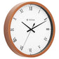 Classic Brown Wall Clock with Silent Sweep Technology - 30.0 cm x 30.0 cm (Medium)  W0044PA02A