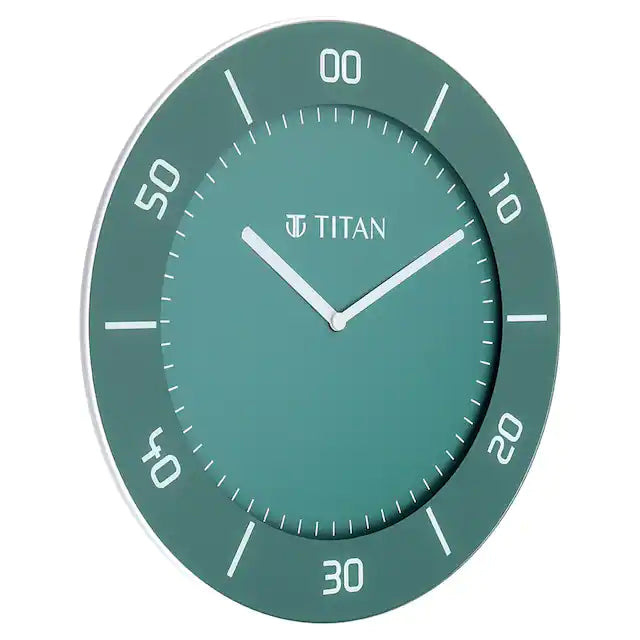 Titan Green Slim Wall Clock - 30 cm x 30 cm (Medium) W0047PA01