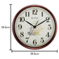 Titan Dark Brown Wood Finish Clock with Ship Design on Dial and Silent Sweep - 39.8 cm x 39.8 cm (Large) NSW0070PA01