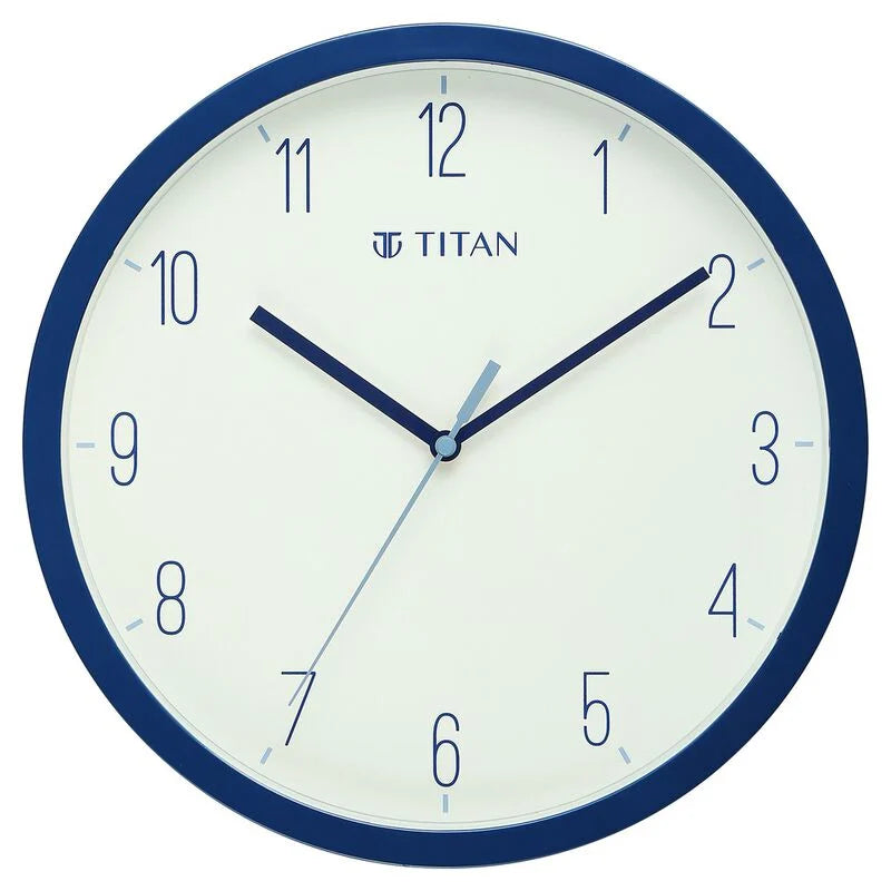 Titan Contemporary Colours Wall Clock - Blue 32 cm x 32 cm (Medium) W0073PA03