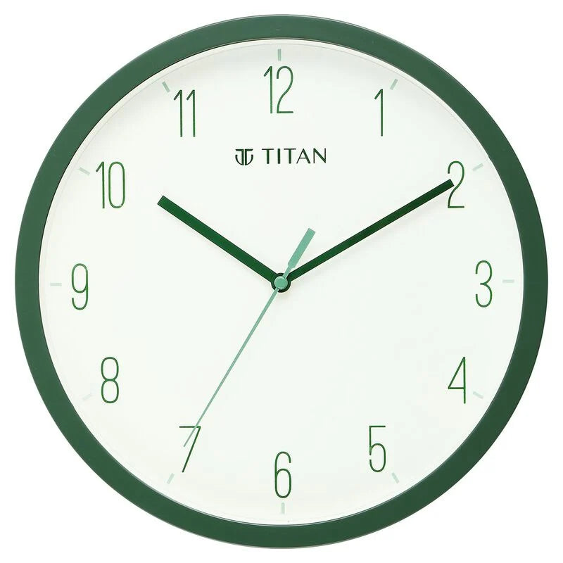 Titan Contemporary Colours Wall Clock - Green 32 cm x 32 cm (Medium) W0073PA05