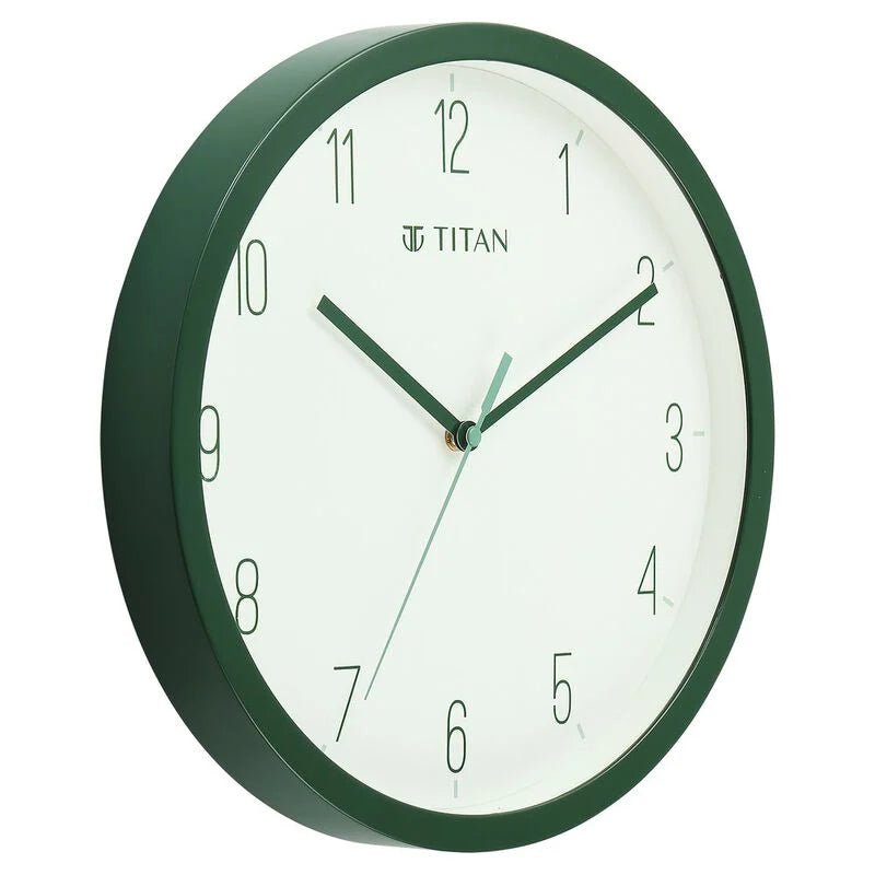 Titan Contemporary Colours Wall Clock - Green 32 cm x 32 cm (Medium) W0073PA05