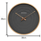 Titan Metallic Wall Clock with rose Gold Frame and Multi-layered Grey Dial 30 cm x 30 cm (Medium Size) nsw0078ma01