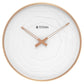 Titan Metallic Wall Clock with rose Gold Frame and Multi-layered White Dial 30 cm x 30 cm (Medium Size) nsw0078ma02