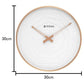 Titan Metallic Wall Clock with rose Gold Frame and Multi-layered White Dial 30 cm x 30 cm (Medium Size) nsw0078ma02