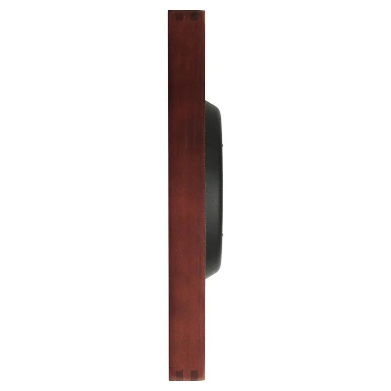 Titan Black & Timber Wooden Wall Clock W0090WA01