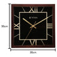 Titan Black & Timber Wooden Wall Clock W0090WA01