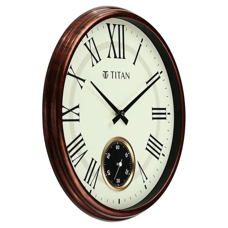 Titan Classic Sub-Second Wall Clock - 35cm x 35cm (Small) W0091PA01