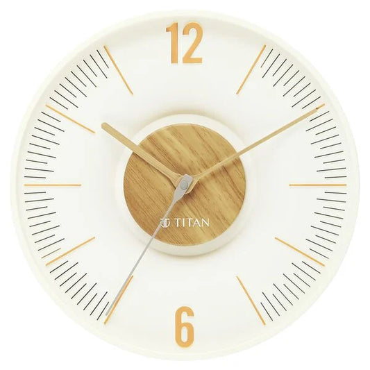 Titan Earth Flare Wall Clock - Wood Texture w0093pa01