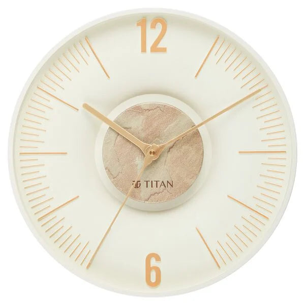 Titan Earth Flare Wall Clock - Pink Sandstone Texture w0093pa03