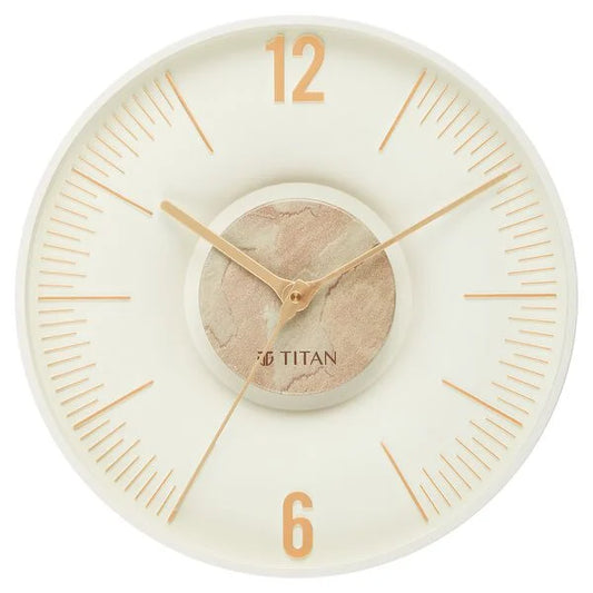 Titan Earth Flare Wall Clock - Pink Sandstone Texture w0093pa03