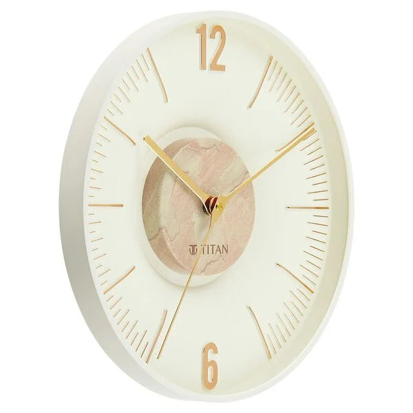 Titan Earth Flare Wall Clock - Pink Sandstone Texture w0093pa03