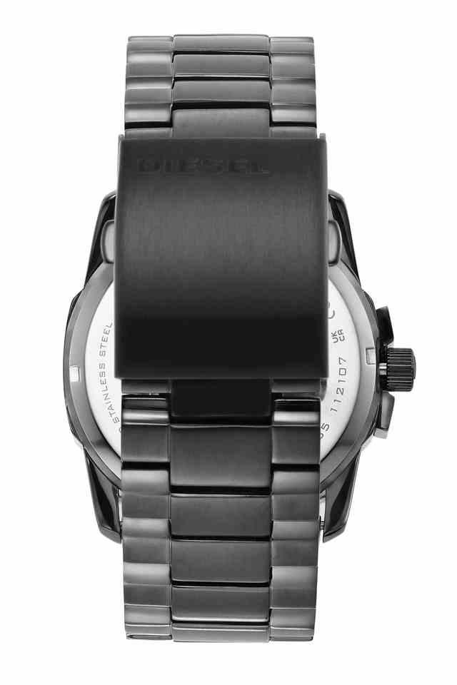 Diesel Mens 43 mm Master Chief Black Dial Stainless Steel Analogue Watch -  DZ1965