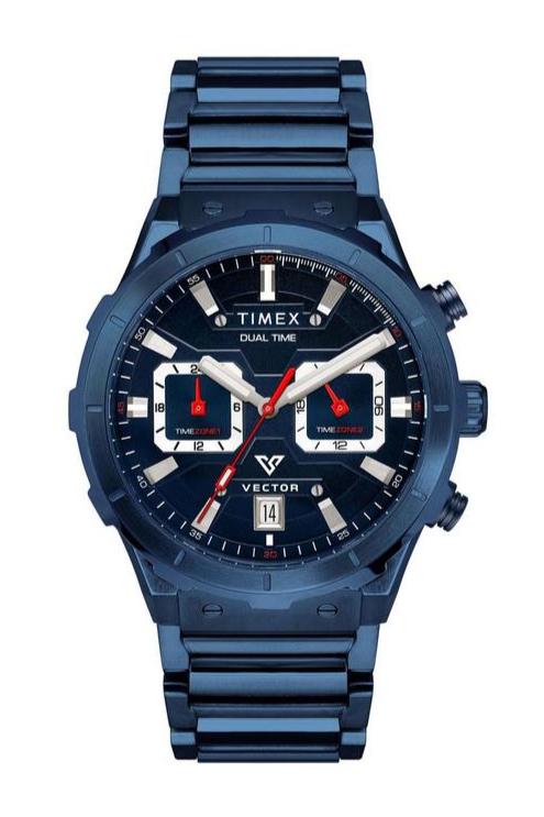 TIMEX Men E Class Watch with Blue Dial and Blue Stainless Steel Bracelet - TWEG24801