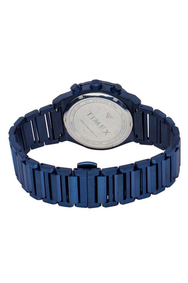 TIMEX Men E Class Watch with Blue Dial and Blue Stainless Steel Bracelet - TWEG24801