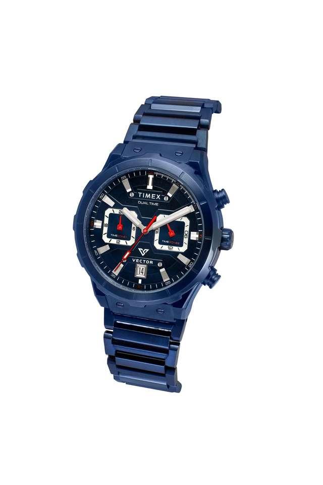 TIMEX Men E Class Watch with Blue Dial and Blue Stainless Steel Bracelet - TWEG24801