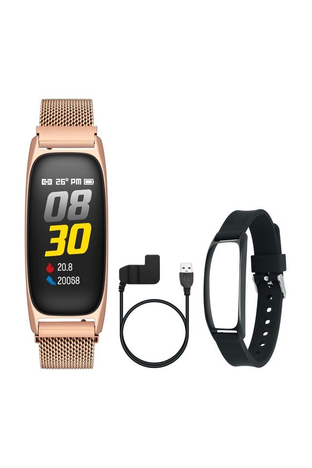 Timex Unisex Mesh Metal Fitness Band (Rose Gold) Digital - TWTXB100T