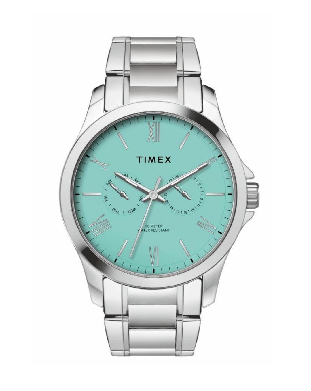 Timex Roman with Appliques Tiffany Blue dial Men's Watch TW000X141