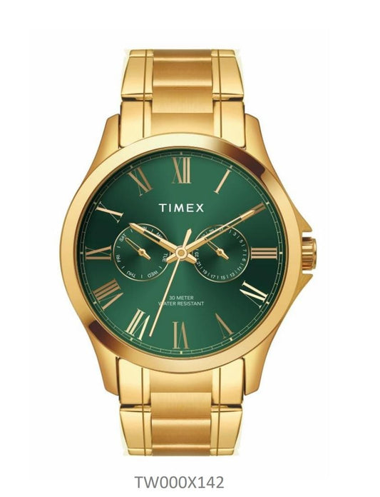 Timex Full Roman Green Dial Astrological  Men's Watch TW000X142