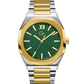 Gc Men's Green Dial Analog Stainless Steel Watch Z26002G9MF