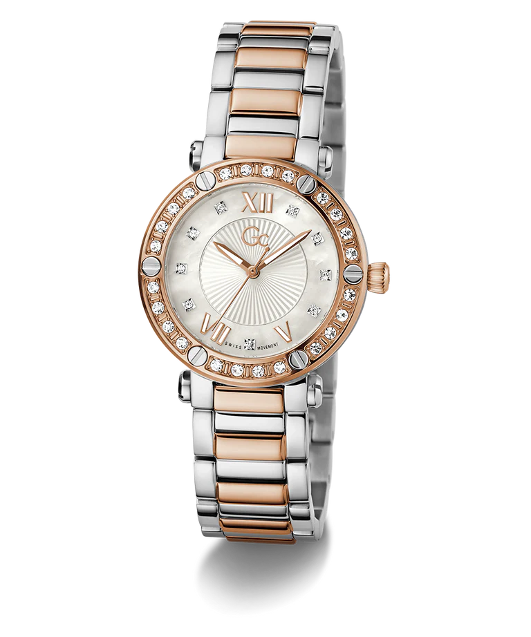 GUESS COLLECTION Aura Women White Round Dial Analog Watch - Z49001L1MF