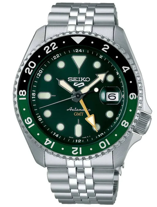 Seiko 5 Sports SKX GMT Bi-Colour Green - SSK035K1