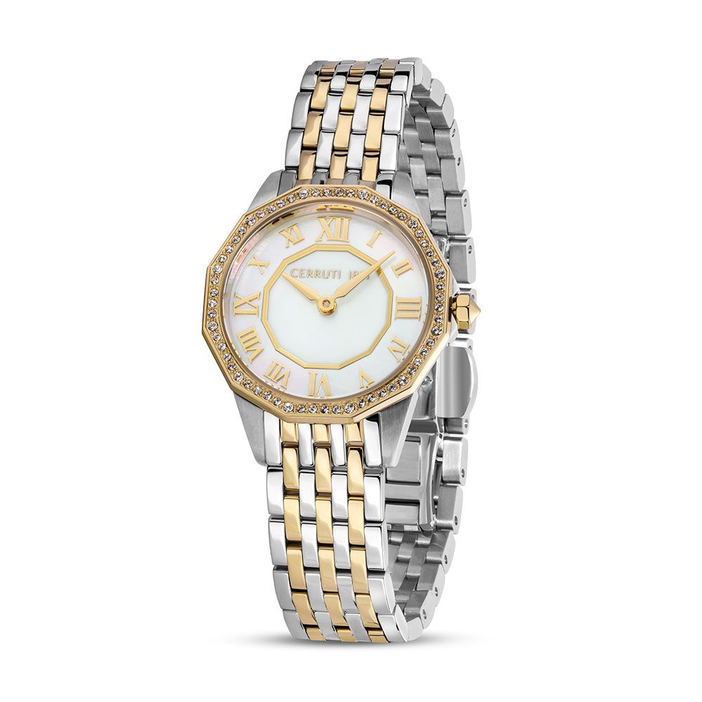 Cerruti Women Jesina Round White Watches  CECIWLG0008203W