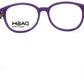 DASH Purple Oval Rimmed Eyeglasses DK1011WFP1