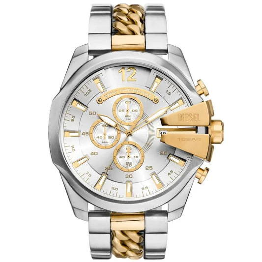 DIESEL  Mega Chief Chrono White Dial Watch DZ4672