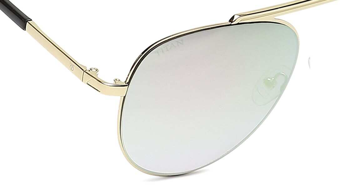 TITAN Gold Aviator Women Sunglasses GM326PR2F