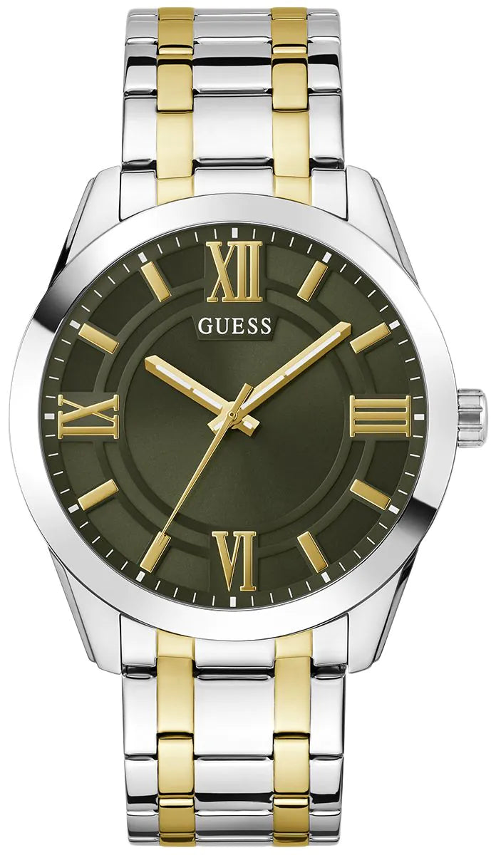 GUESS ELLIOT Mens Two Tone Analog Watch GW0893G1