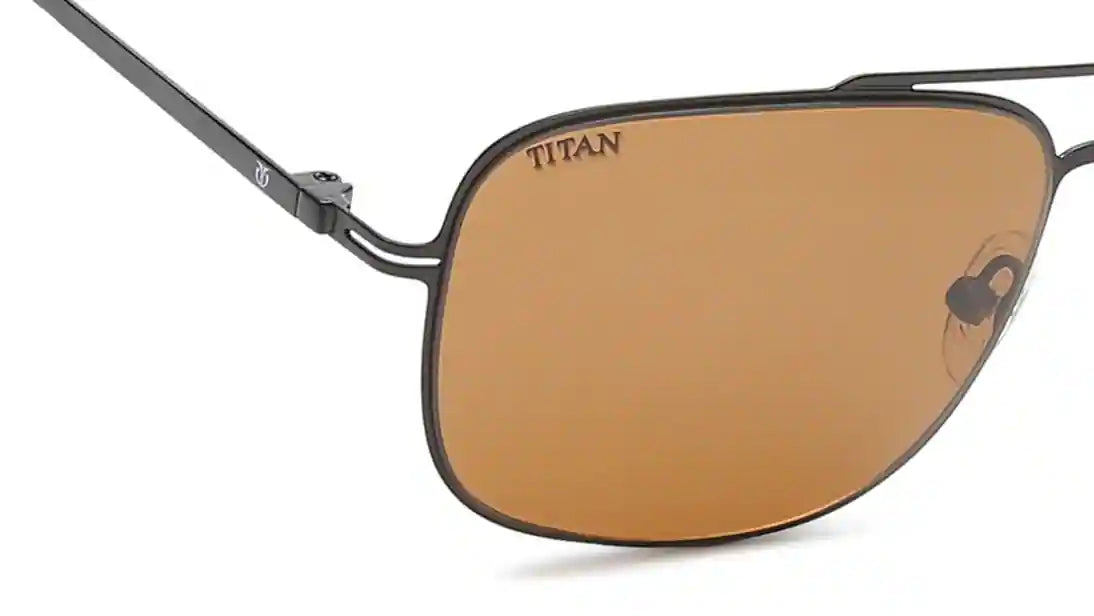 TITAN Black Aviator Men Sunglasses GM320BR2