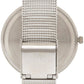 TIMEX FASHION WOMEN'S SILVER DIAL ROUND CASE 3 HANDS FUNCTION WATCH -TW000X216