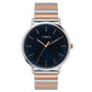 TIMEX MEN'S FASHION BLUE DIAL WATCH WITH DUAL-TONE BRACELET-TW0TG8008