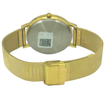 TIMEX MODERN GOLD PLATED WATCH WITH MESH BRACELET-TW0TG8010